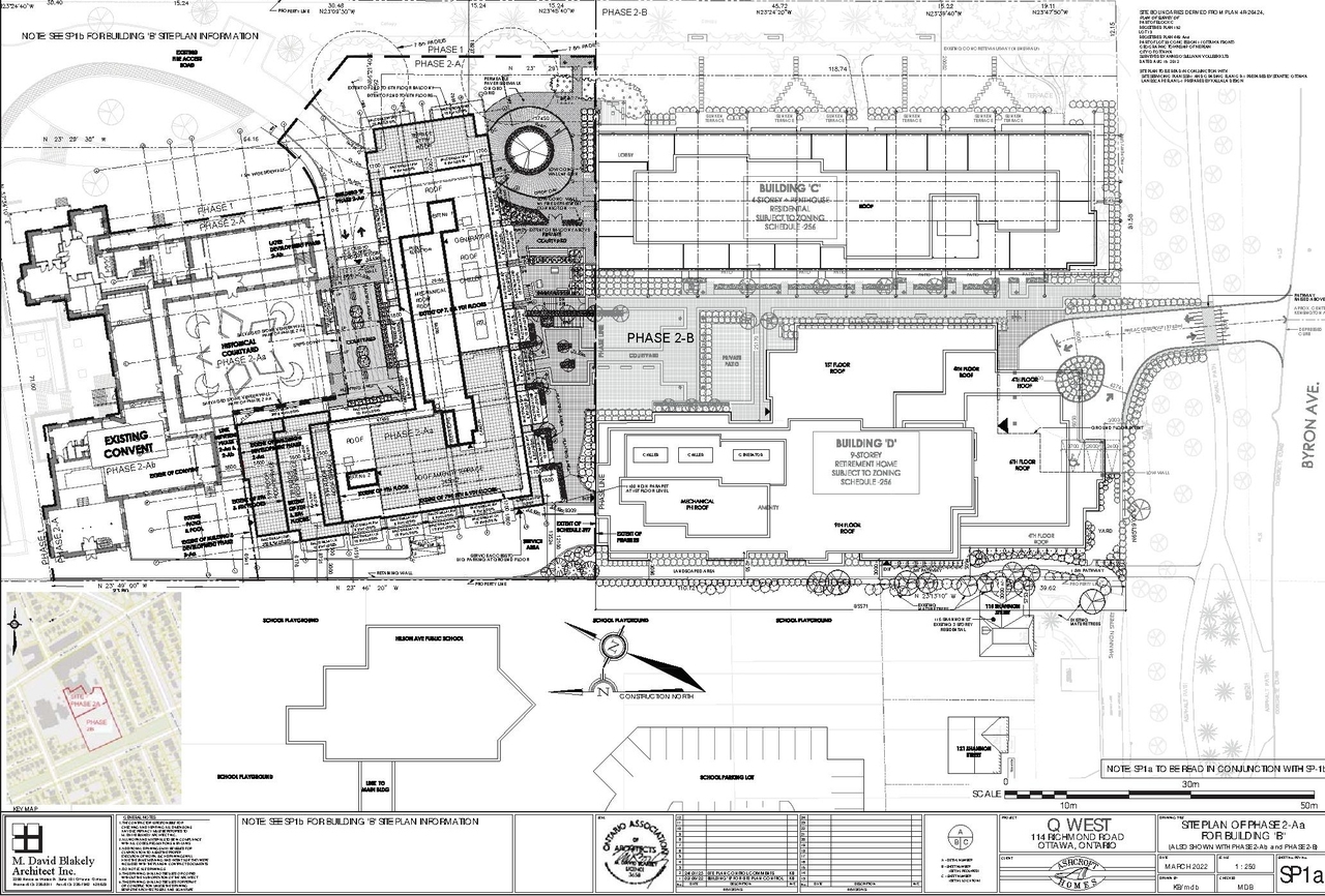 Construction site plan for project from page 7 of the file '2023-08-22 Design Brief'