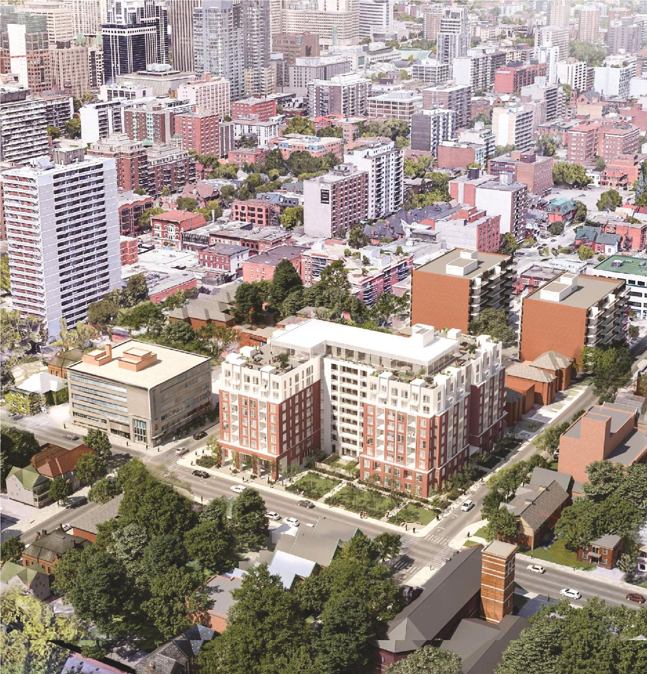 Rendering of building from page 12 of the file '381 Kent Street - Renderings'