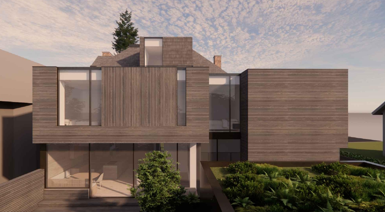 Rendering of building from page 4 of the file '259 Clemow - Renderings'