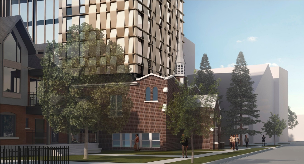 Rendering of building from page 12 of the file '254 Argyle - Urban Design Brief'