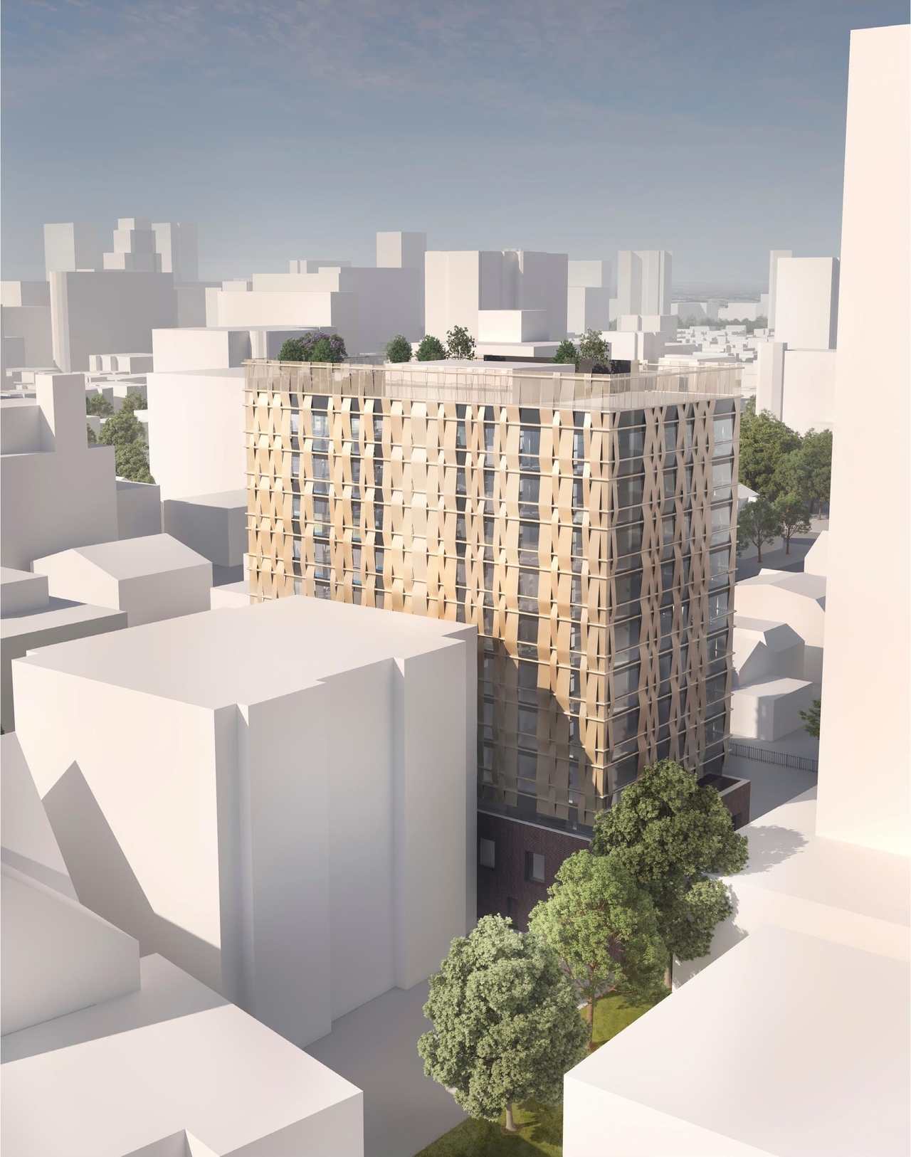 Rendering of building from page 6 of the file '254 Argyle - Urban Design Brief'