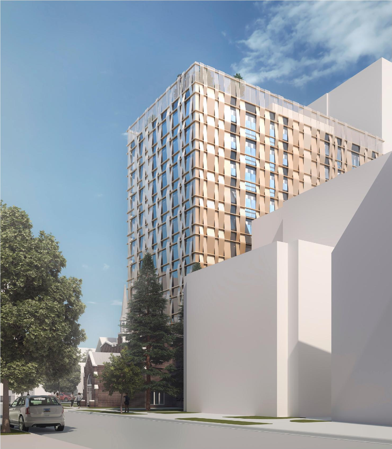 Rendering of building from page 7 of the file '254 Argyle - Urban Design Brief'