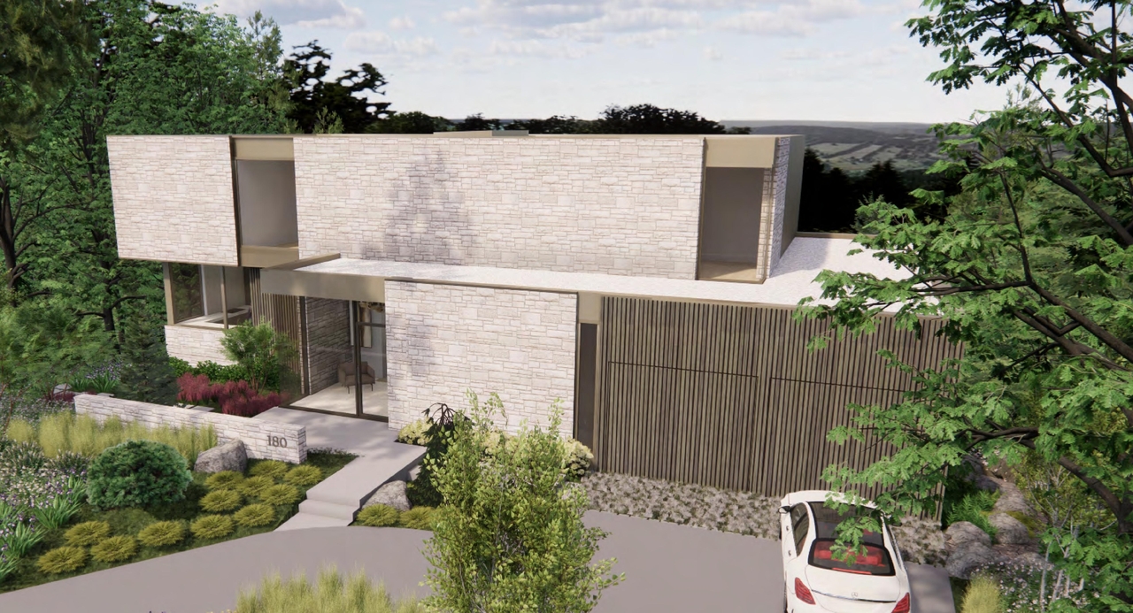 Rendering of building from page 12 of the file '2025-02-03 - Renderings Photos and Streetscape Elevation - D09-04-26-0004'