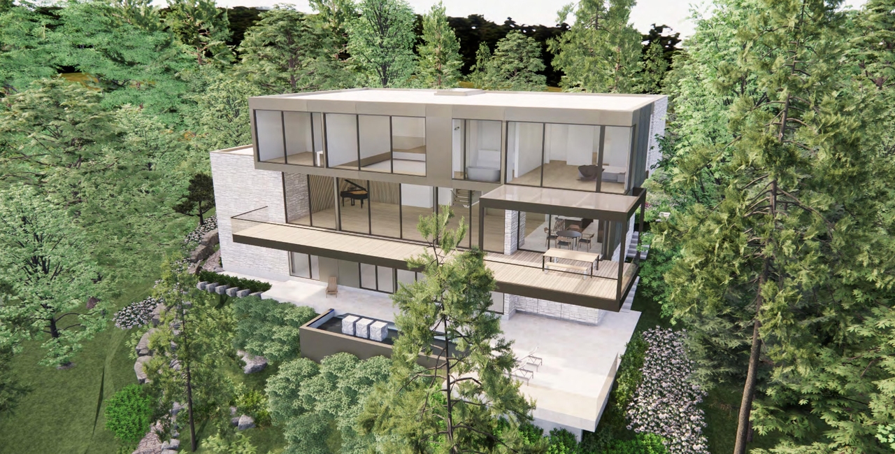 Rendering of building from page 14 of the file '2025-02-03 - Renderings Photos and Streetscape Elevation - D09-04-26-0004'