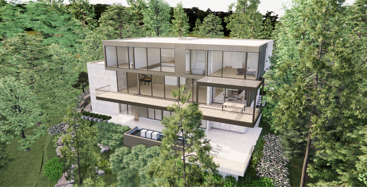 Rendering of building from page 14 of the file '2025-02-03 - Renderings Photos and Streetscape Elevation - D09-04-26-0004'