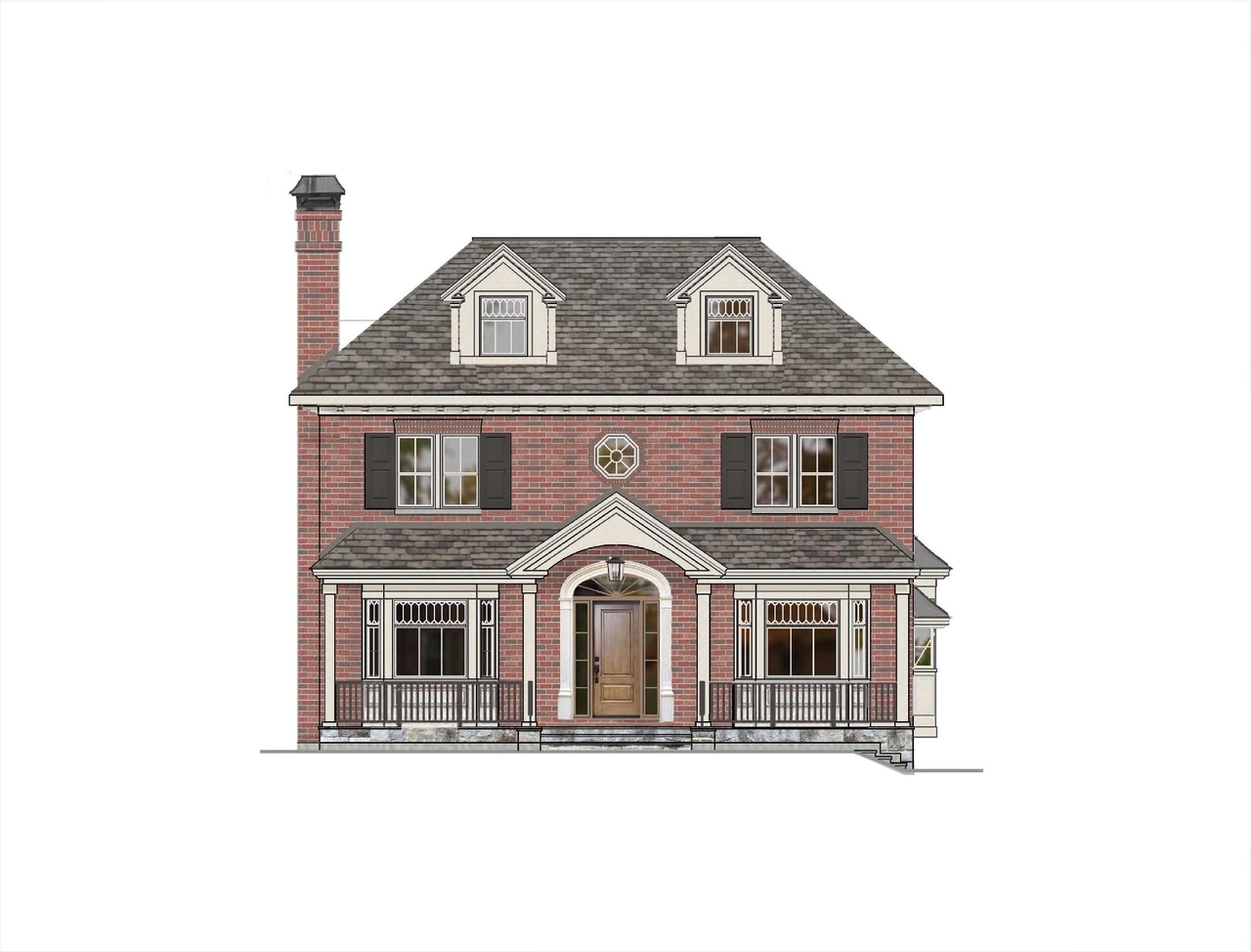Image from page 1 of the file 'Elevations and Renderings - 237 Clemow Avenue'