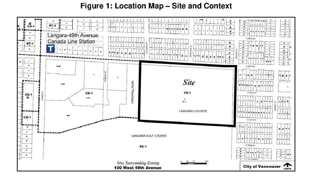 Construction site plan for project from page 3 of the file 'Referral report'