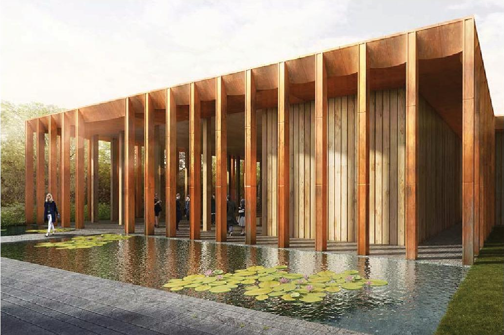 Rendering of building from page 76 of the file 'Referral report'