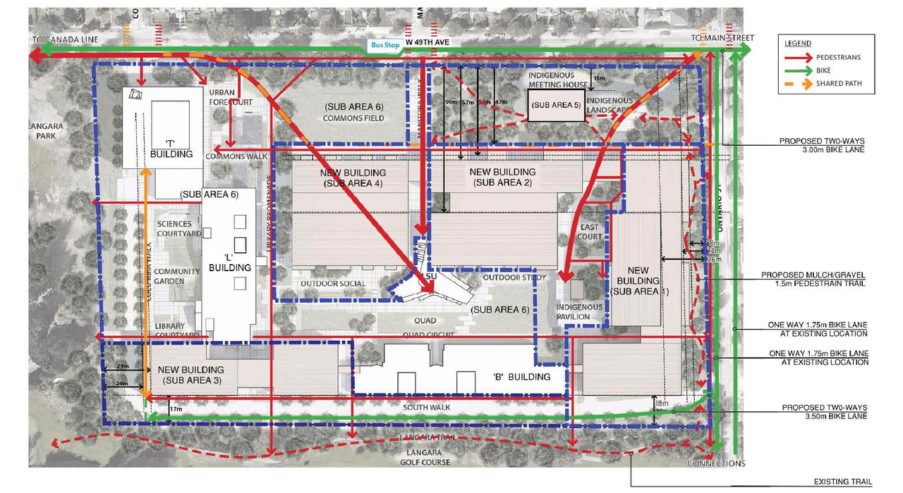 Construction site plan for project from page 79 of the file 'Referral report'