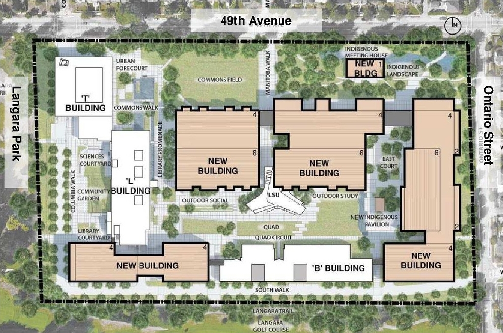 Construction site plan for project from page 96 of the file 'Referral report'
