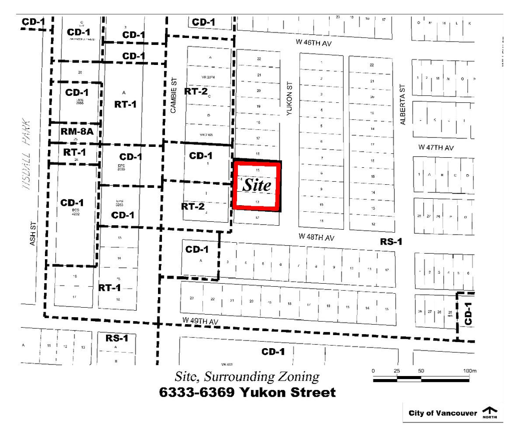 Construction site plan for project from page 3 of the file 'Referral report'