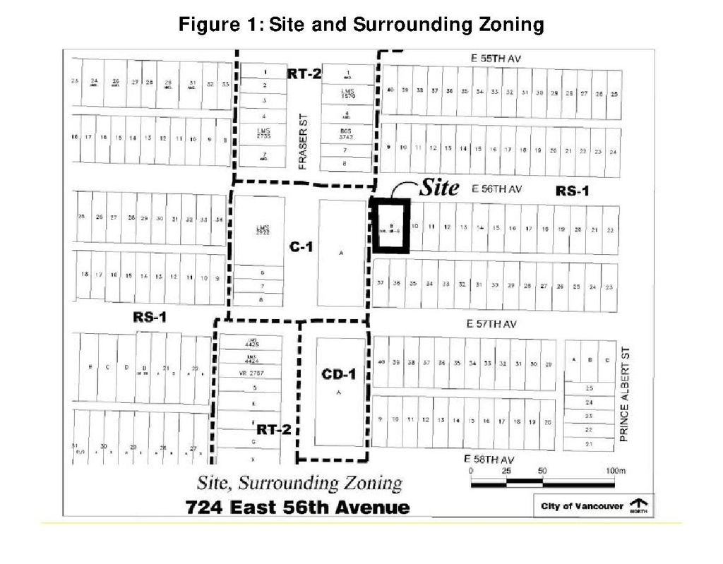 Construction site plan for project from page 3 of the file 'Referral report'