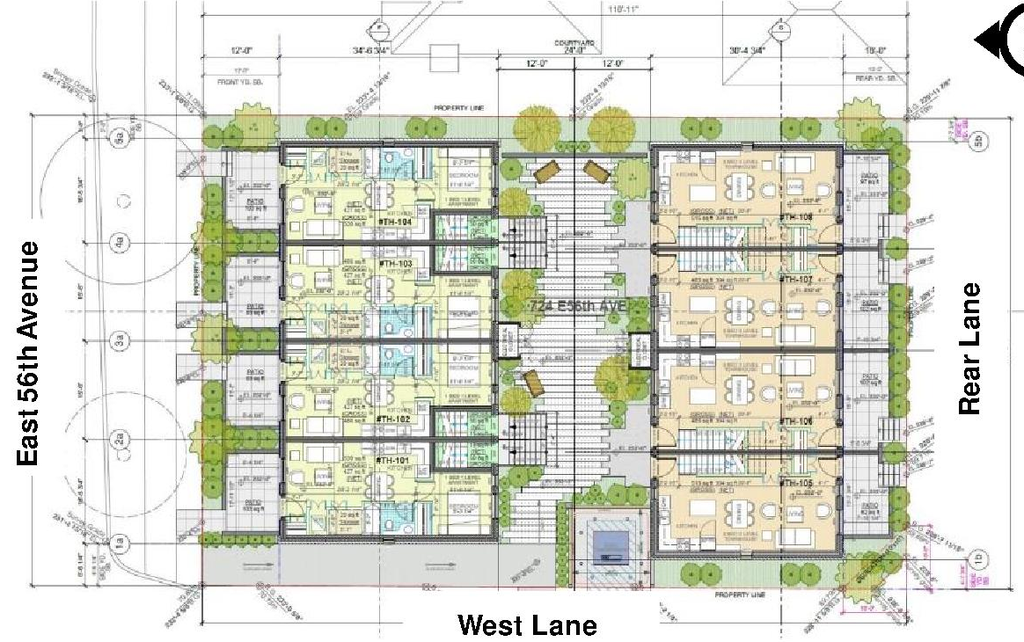Floor plan for project from page 35 of the file 'Referral report'