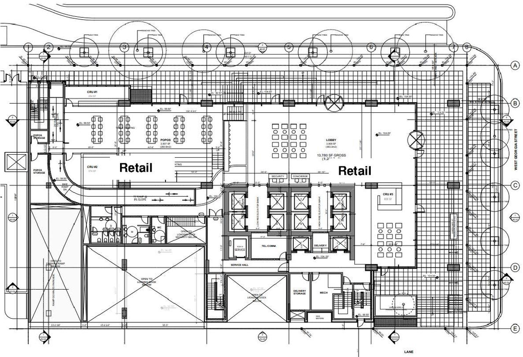 Floor plan for project from page 40 of the file 'Referral report'