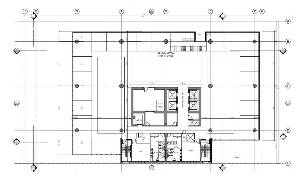 Floor plan for project from page 40 of the file 'Referral report'