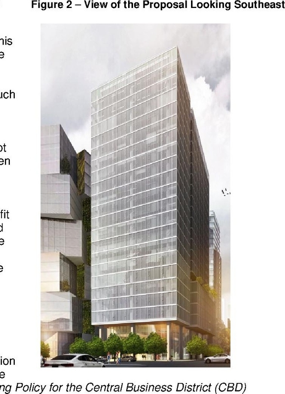 Rendering of building from page 5 of the file 'Referral report'
