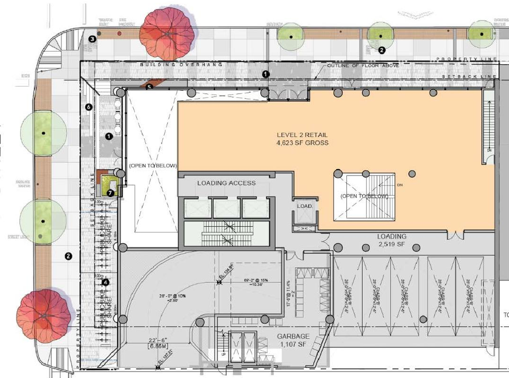 Construction site plan for project from page 38 of the file 'Referral report'