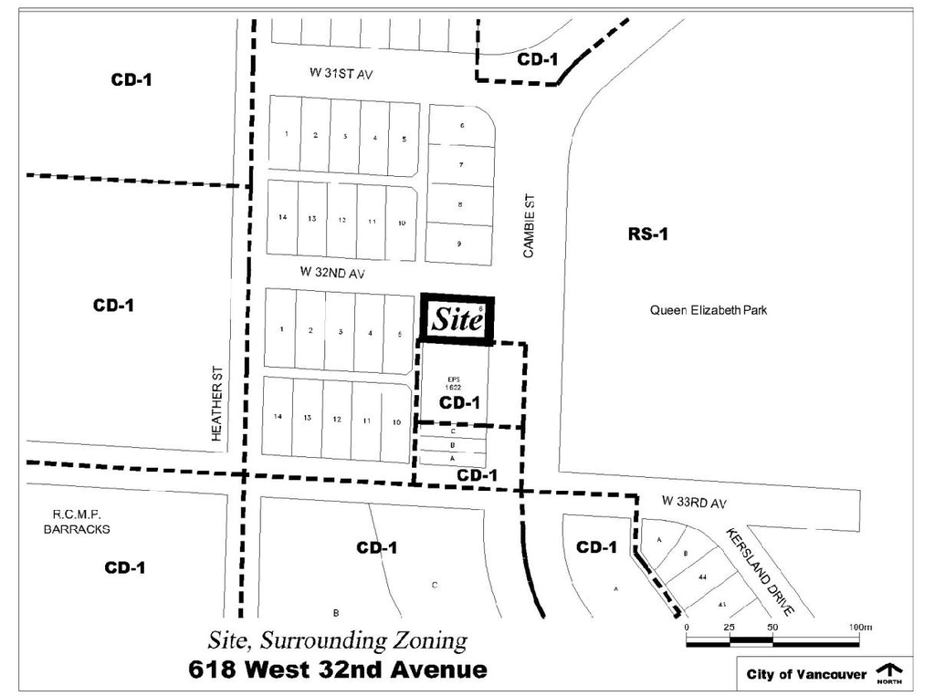Construction site plan for project from page 3 of the file 'Referral report'
