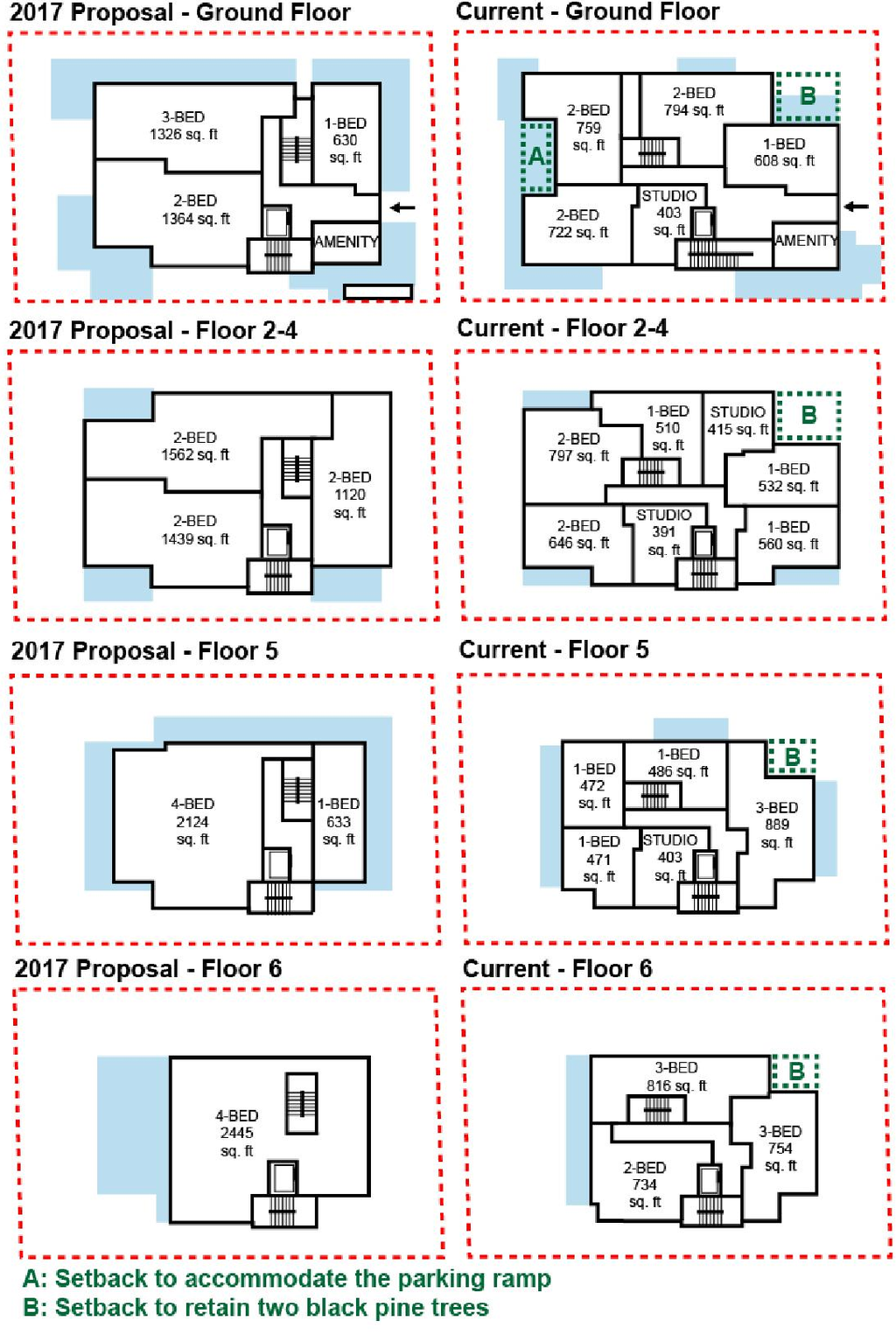 Construction site plan for project from page 35 of the file 'Referral report'