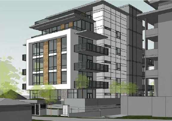 Rendering of building from page 7 of the file 'Referral report'