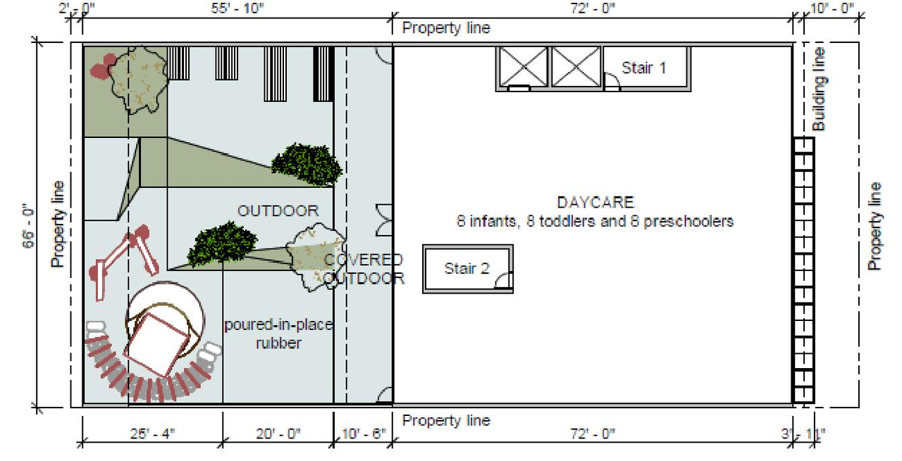 Floor plan for project from page 34 of the file 'Referral report'