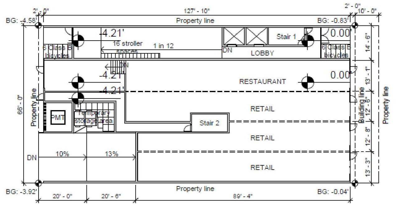 Floor plan for project from page 34 of the file 'Referral report'