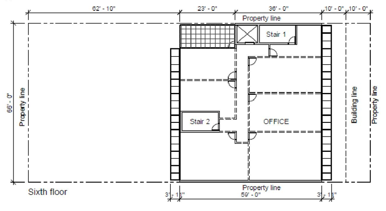 Floor plan for project from page 35 of the file 'Referral report'