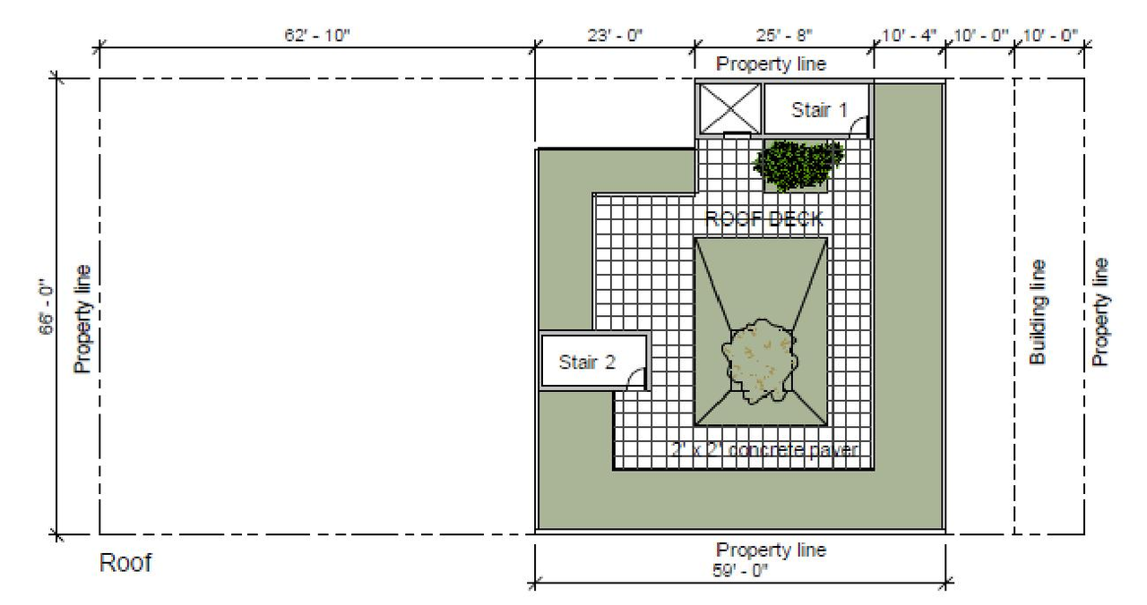 Floor plan for project from page 35 of the file 'Referral report'