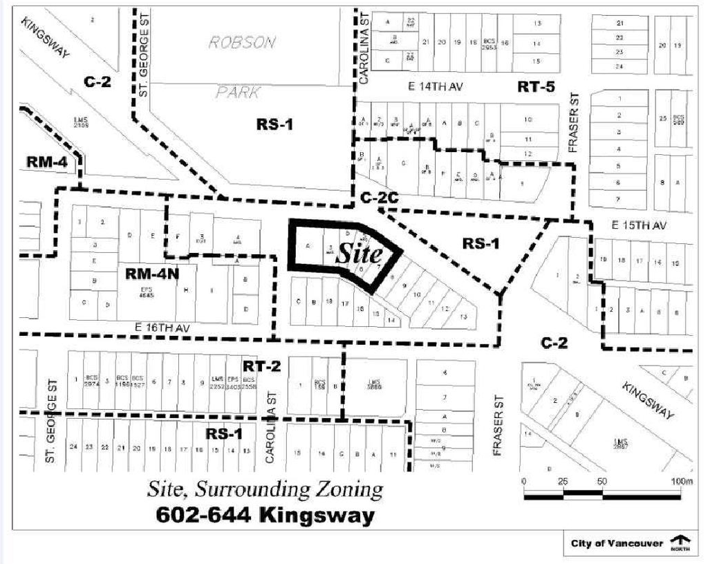 Construction site plan for project from page 5 of the file 'Referral report'