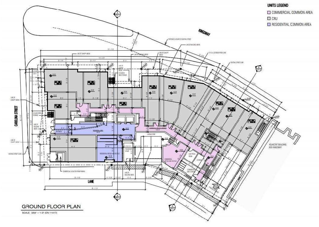 Floor plan for project from page 53 of the file 'Referral report'