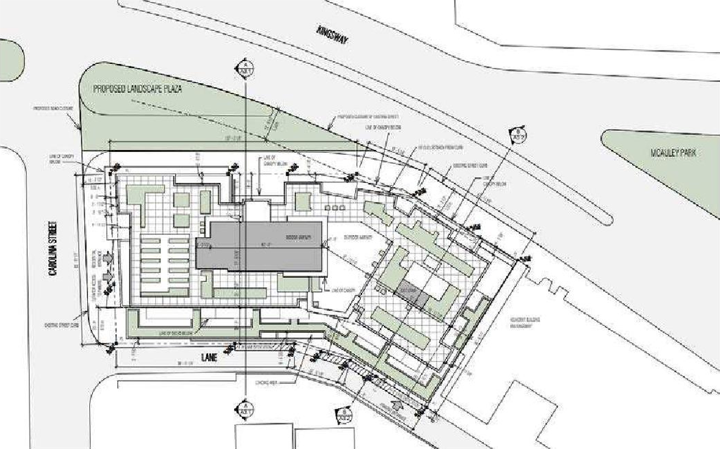 Floor plan for project from page 53 of the file 'Referral report'