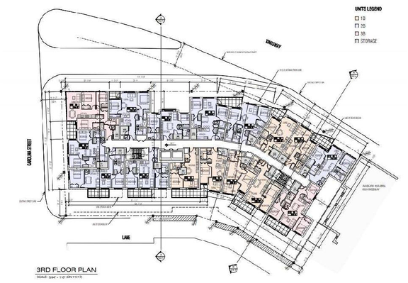 Floor plan for project from page 54 of the file 'Referral report'