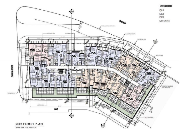 Floor plan for project from page 54 of the file 'Referral report'