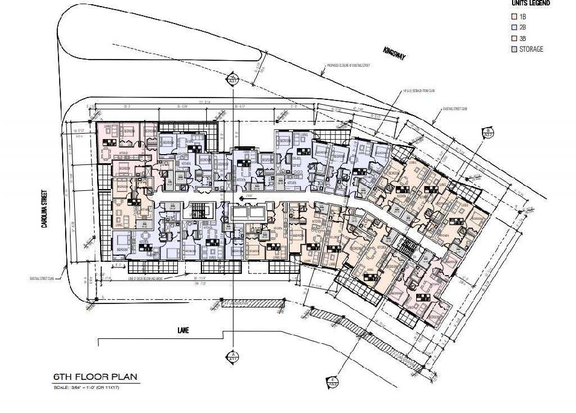 Floor plan for project from page 56 of the file 'Referral report'