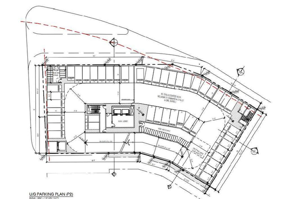 Construction site plan for project from page 57 of the file 'Referral report'