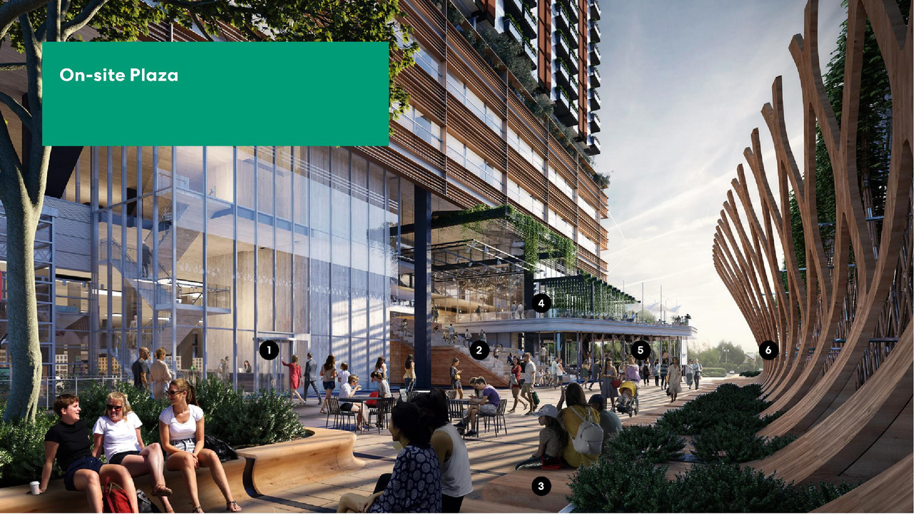 Rendering of building from page 17 of the file 'Applicant open house boards'
