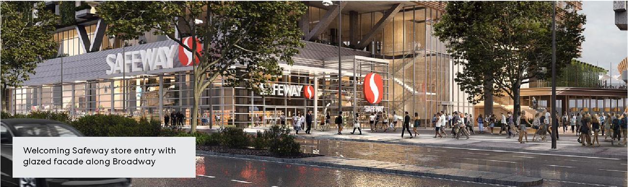 Rendering of building from page 20 of the file 'Applicant open house boards'