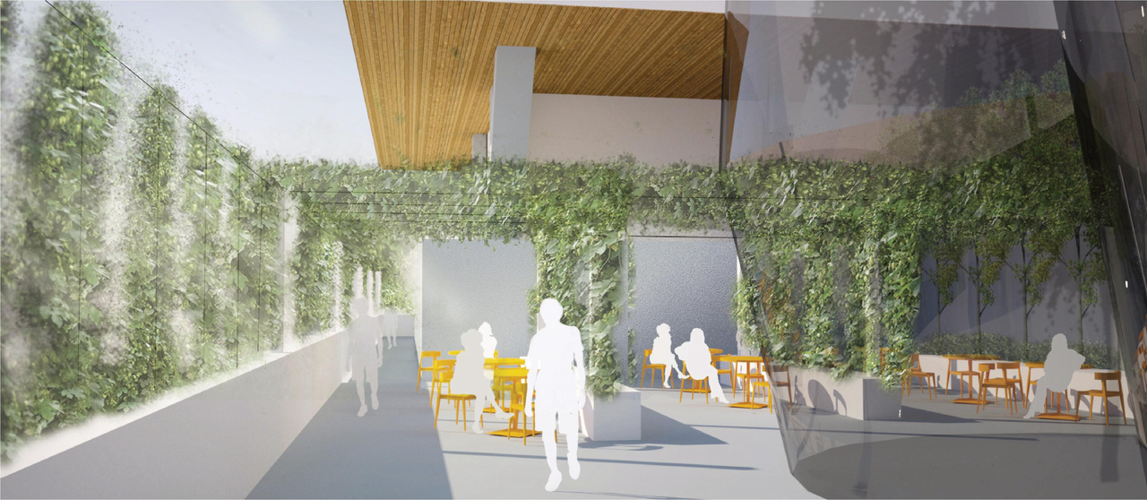 Rendering of building from page 37 of the file 'Landscape Plans'