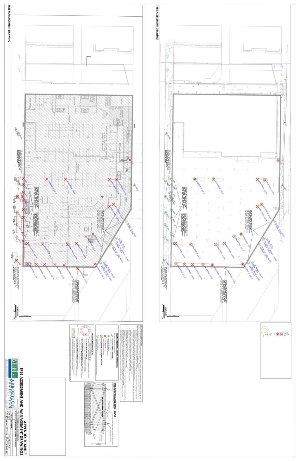 Construction site plan for project from page 42 of the file 'Sustainable Design Strategy '