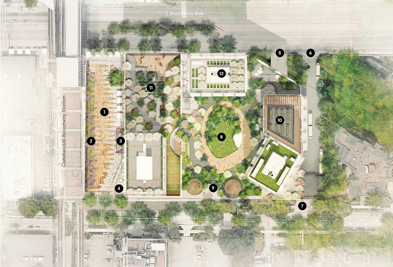 Construction site plan for project from page 10 of the file 'Applicant boards'