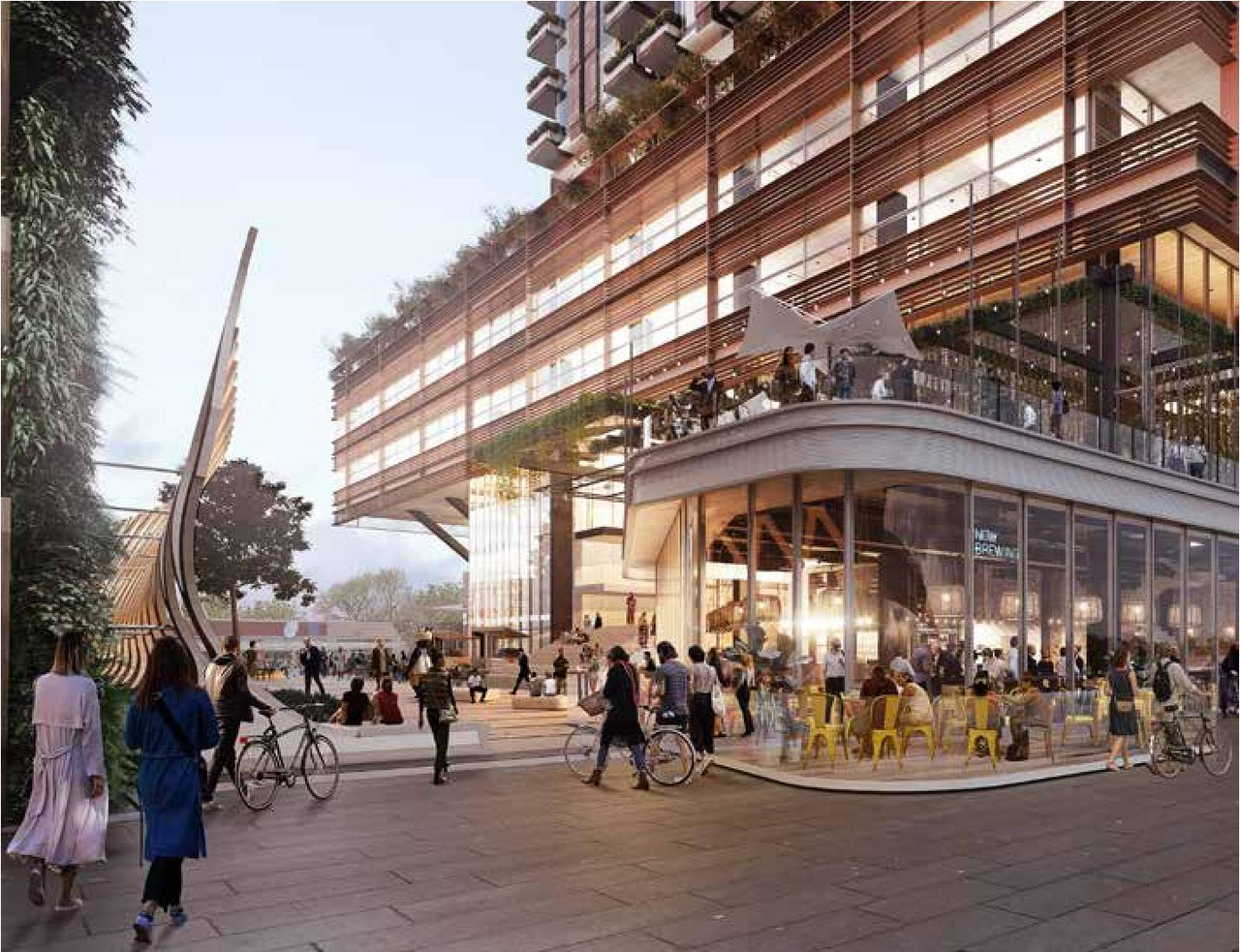 Rendering of building from page 3 of the file 'Architectural Character'