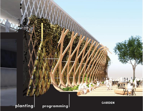 Rendering of building from page 10 of the file 'Landscape plans'