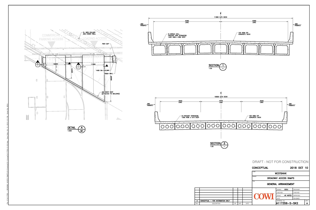 Image from page 2 of the file 'Loading and Access Ramps – Preliminary Screening Drawings'