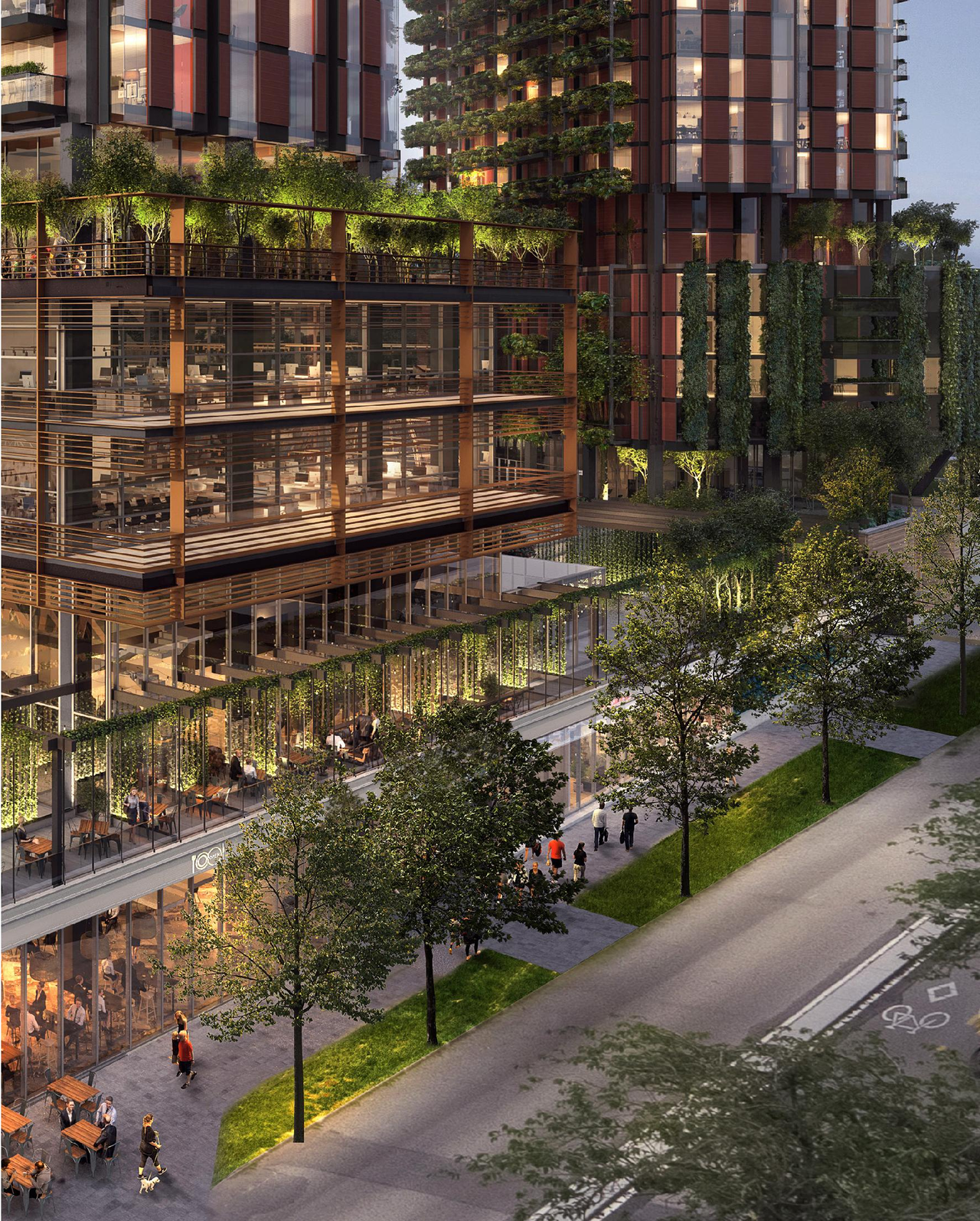 Rendering of building from page 11 of the file 'Renderings'