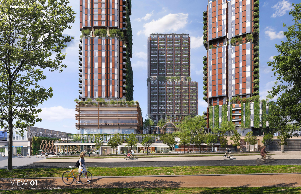 Rendering of building from page 3 of the file 'Renderings'