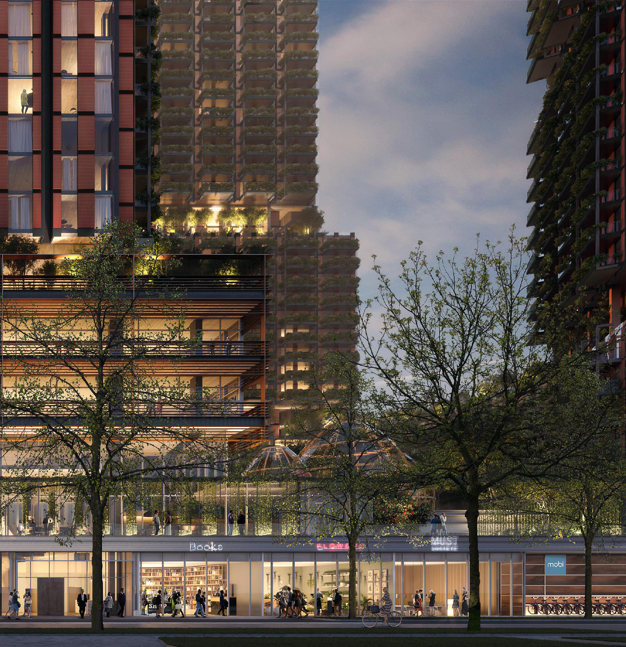 Rendering of building from page 8 of the file 'Renderings'