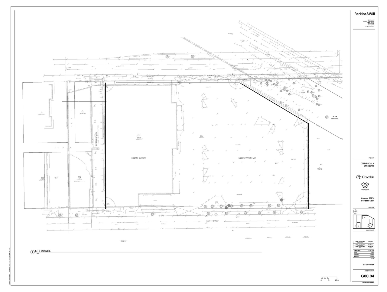 Construction site plan for project from page 6 of the file 'Architectural plans'