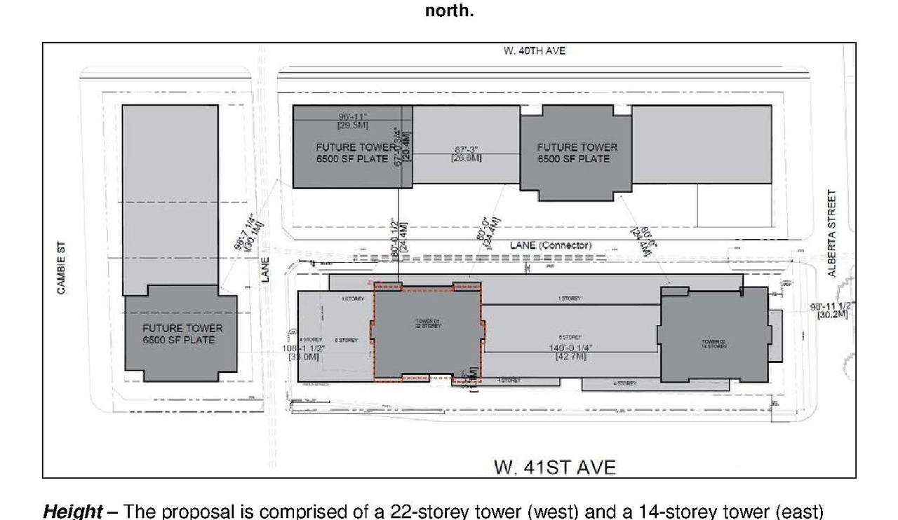 Construction site plan for project from page 10 of the file 'Referral Report'