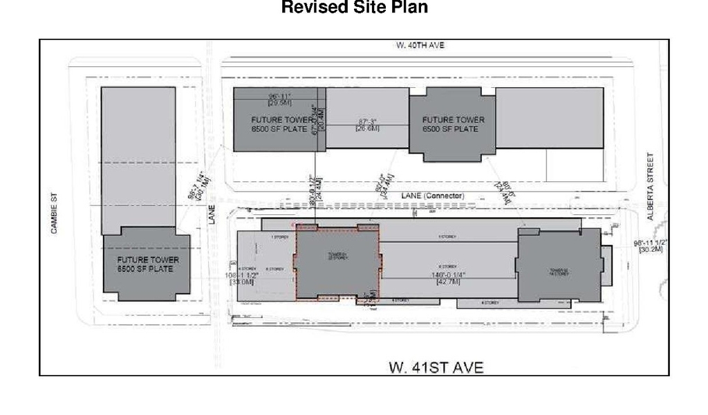 Construction site plan for project from page 50 of the file 'Referral Report'