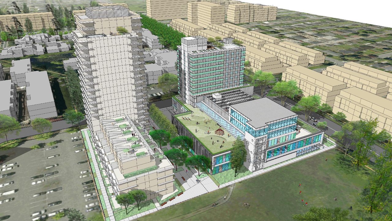 Rendering of building from page 1 of the file 'Rendering'
